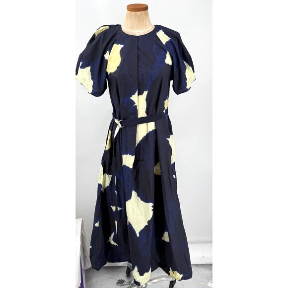 Marimekko Juhlinta Kehakukka Dress Cotton Belted Size 34 Small - Picture 2 of 8